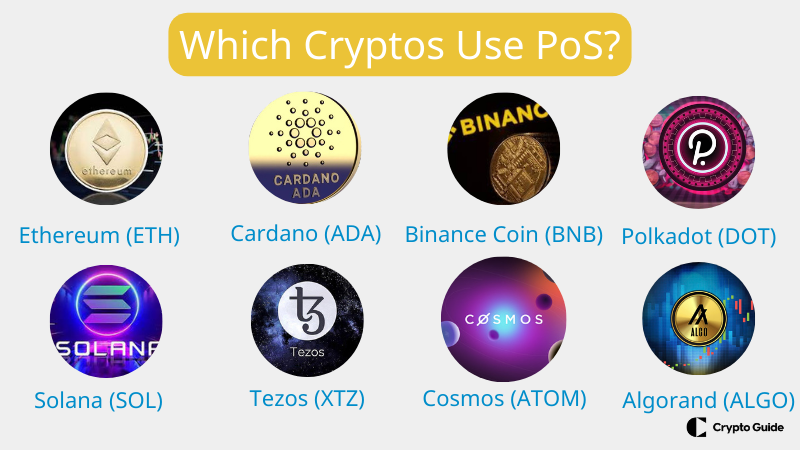 Criptomoedas que usam prova de participação.
