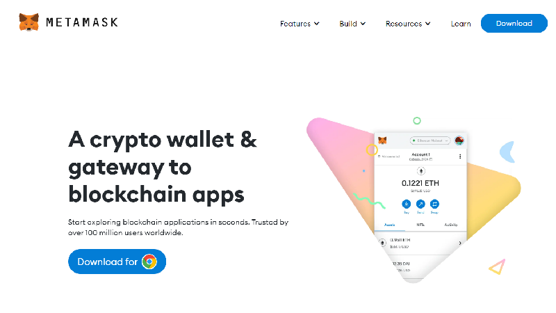 Carteira de criptografia anônima Metamask sem KYC.