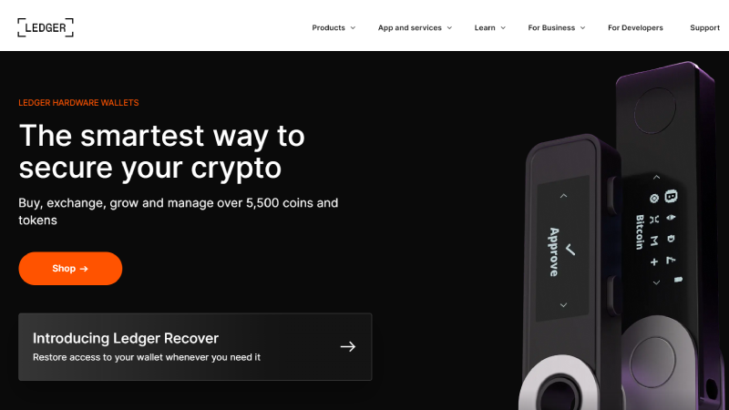 Carteira de criptografia Ledger