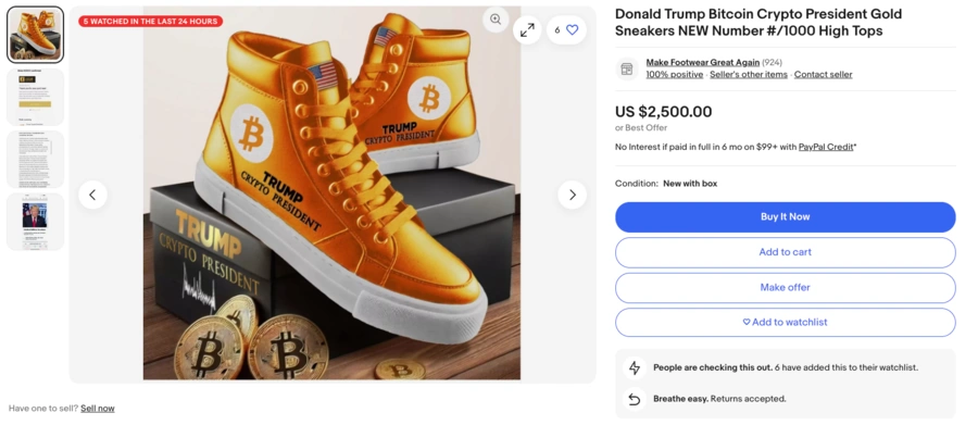 Trump lançou uma linha de "tênis de criptomoedas oficiais" Os-tênis-de-criptomoedas-oficiais-de-Trump